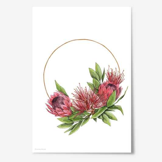 Christmas Wreath Print