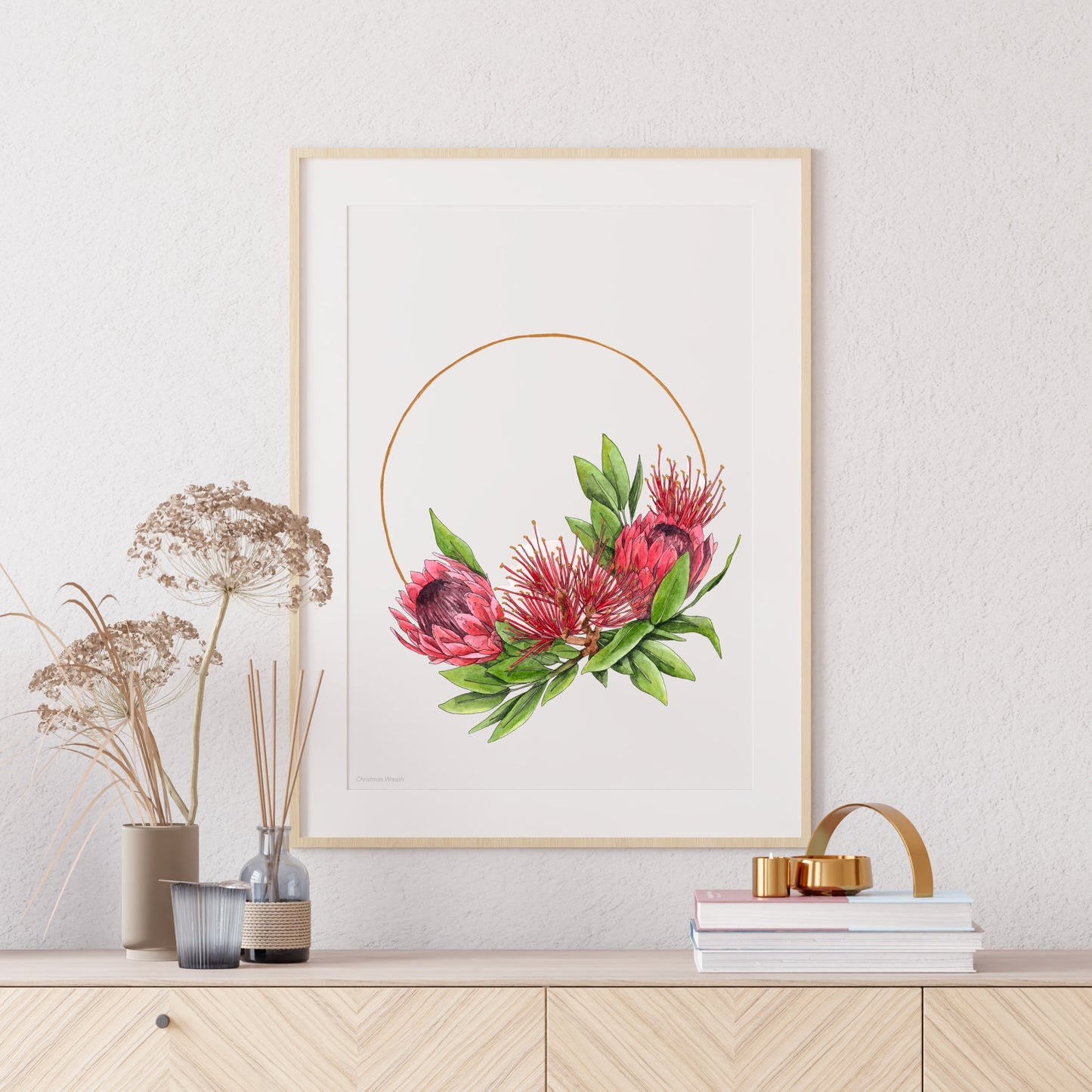 Christmas Wreath Print