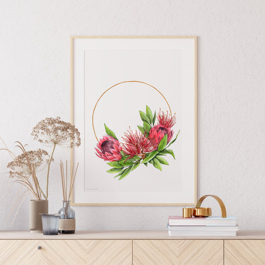 Christmas Wreath Print