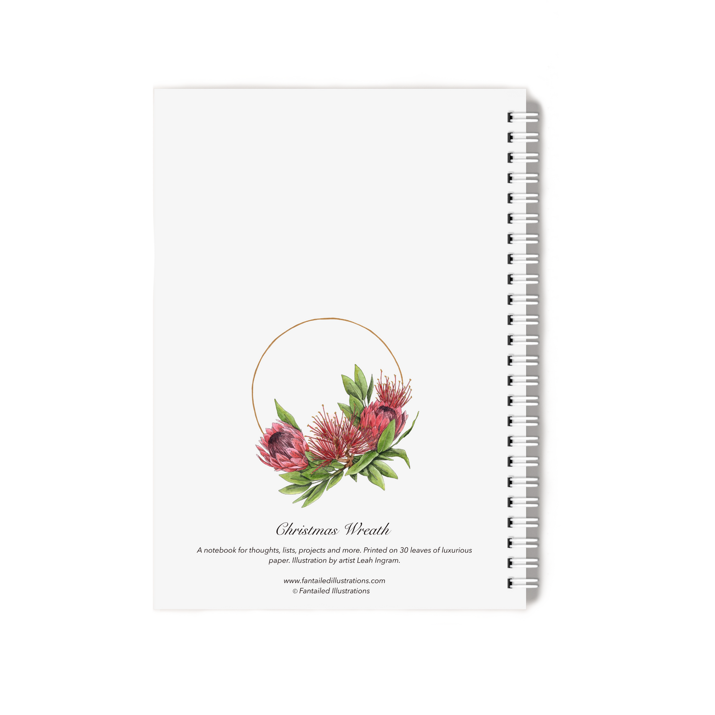 "Christmas Wreath" Notebook