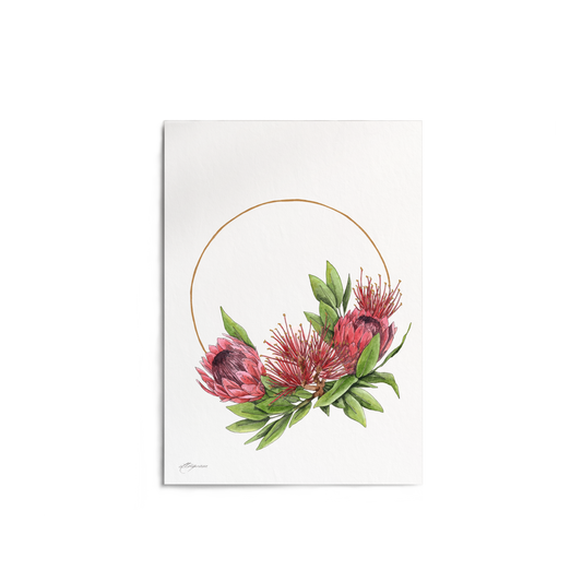 "Christmas Wreath" Print