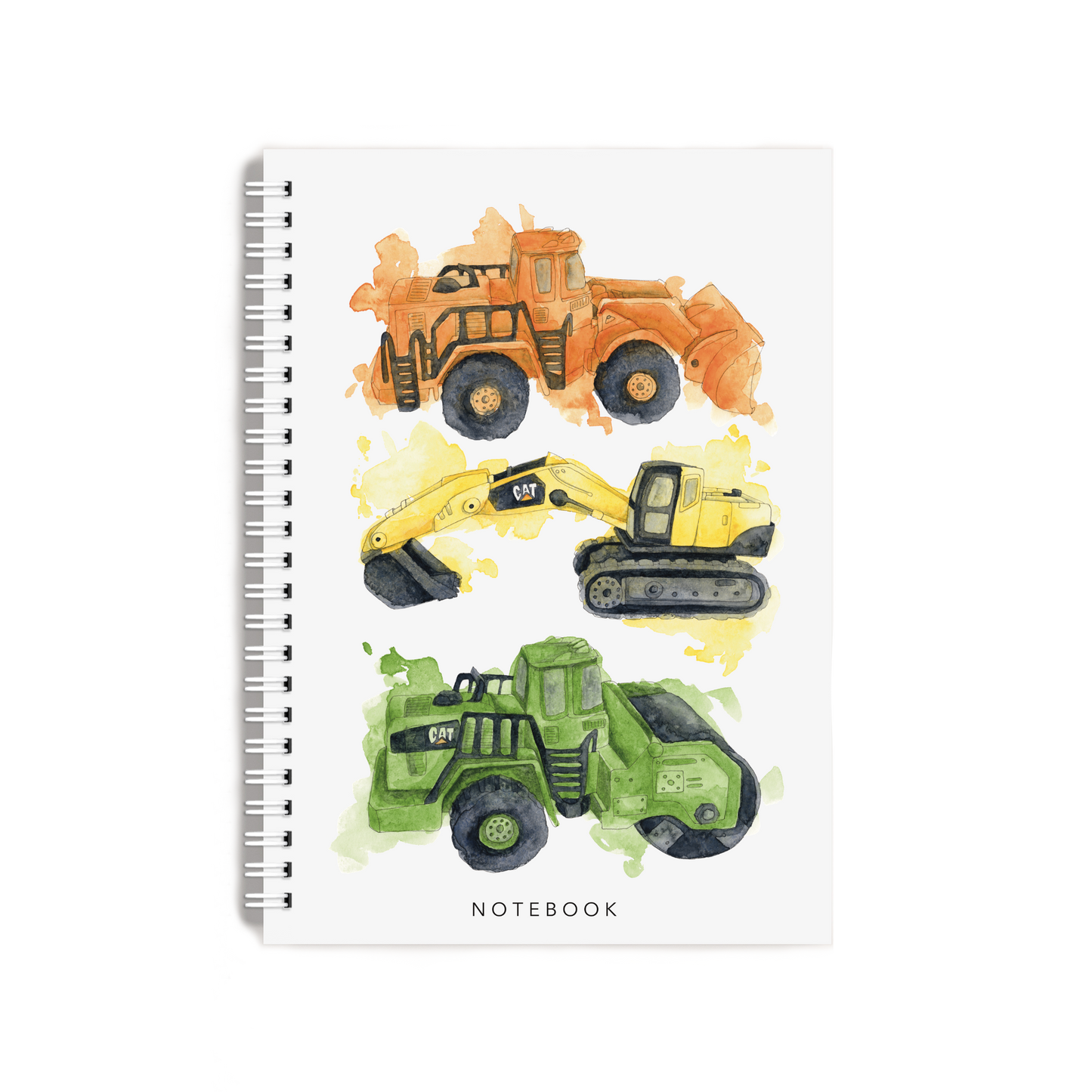 "Construction Vehicles" Notebook