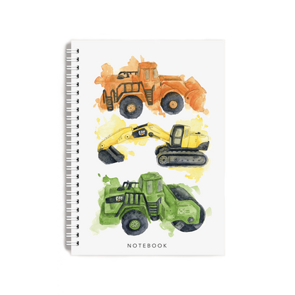 "Construction Vehicles" Notebook
