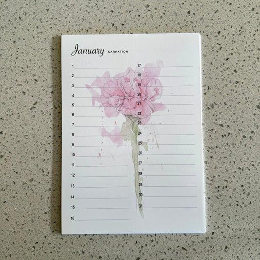 Perpetual Calendar Mini - V2 Birth Month Flowers