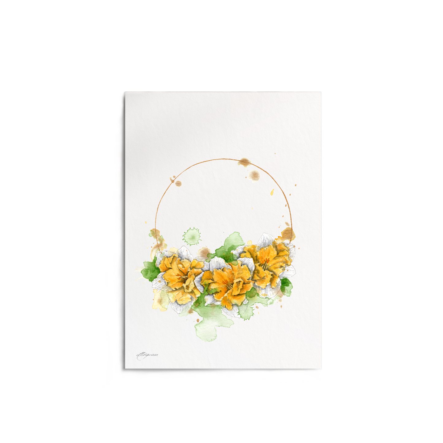 "Daffodil Chain" Print