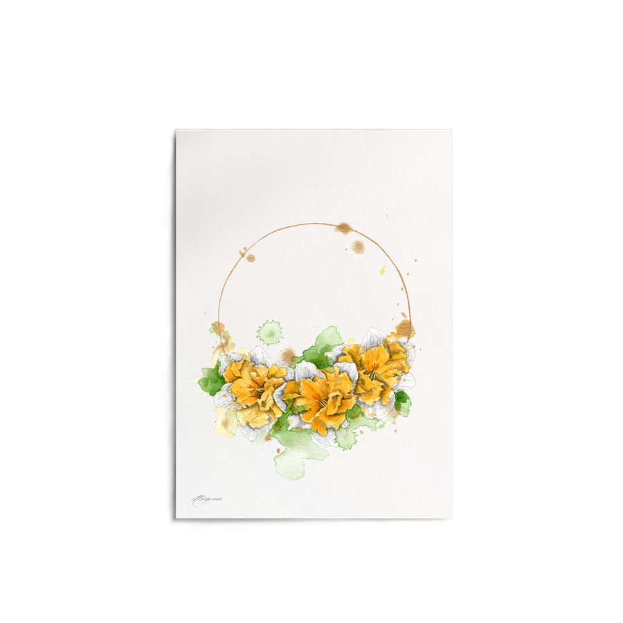 "Daffodil Chain" Print