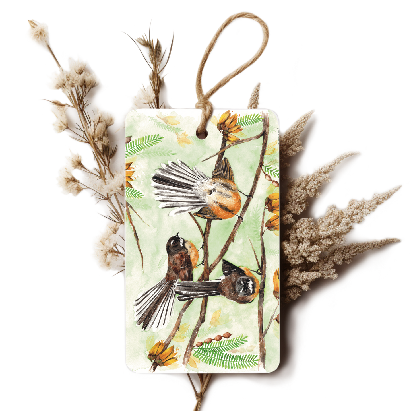 "Dance of the Pīwakawaka" Gift Tag