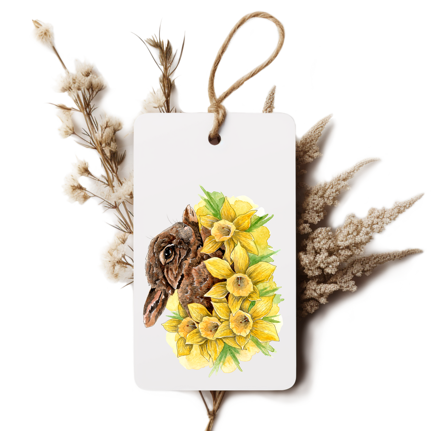 "Dozing in Daffodils" Gift Tag