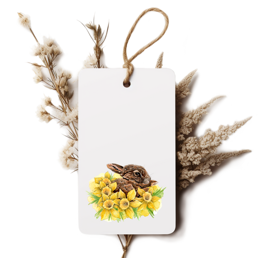 "Dozing in Daffodils" Gift Tag
