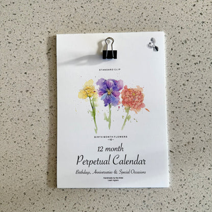Perpetual Calendar Mini - V2 Birth Month Flowers