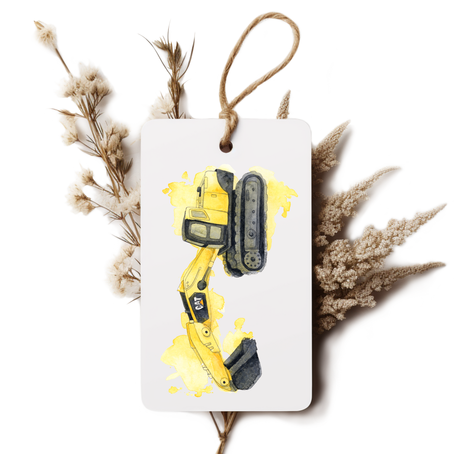 "Excavator" Gift Tag