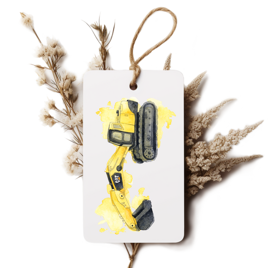 "Excavator" Gift Tag