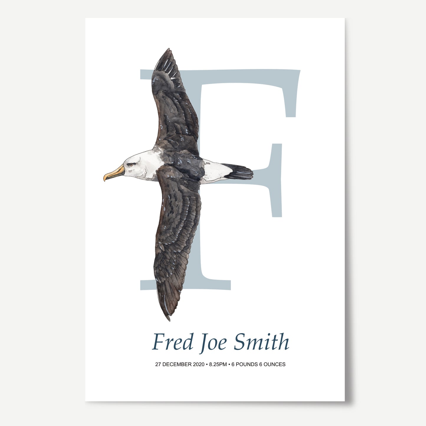 F Letter Custom Print