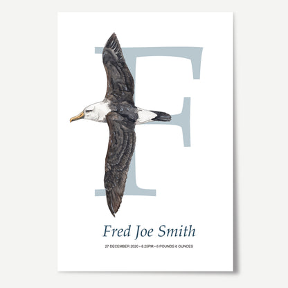 F Letter Custom Print