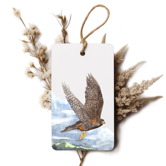 "Falcon in Flight" Gift Tag