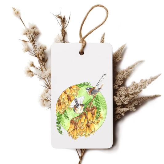 "Fantailed Friends" Gift Tag