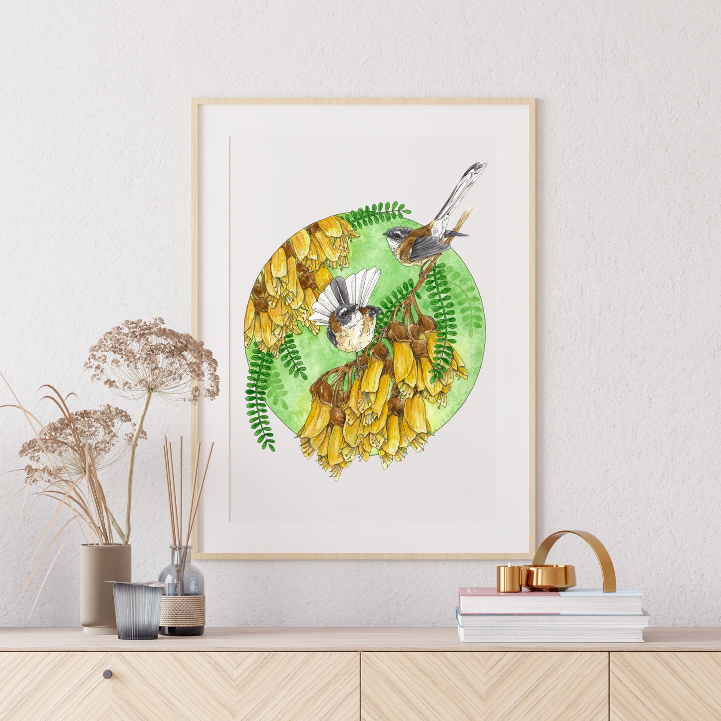 Fantailed Friends Print