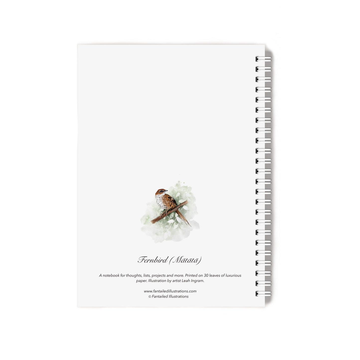 "Fernbird (Mātātā)" Notebook