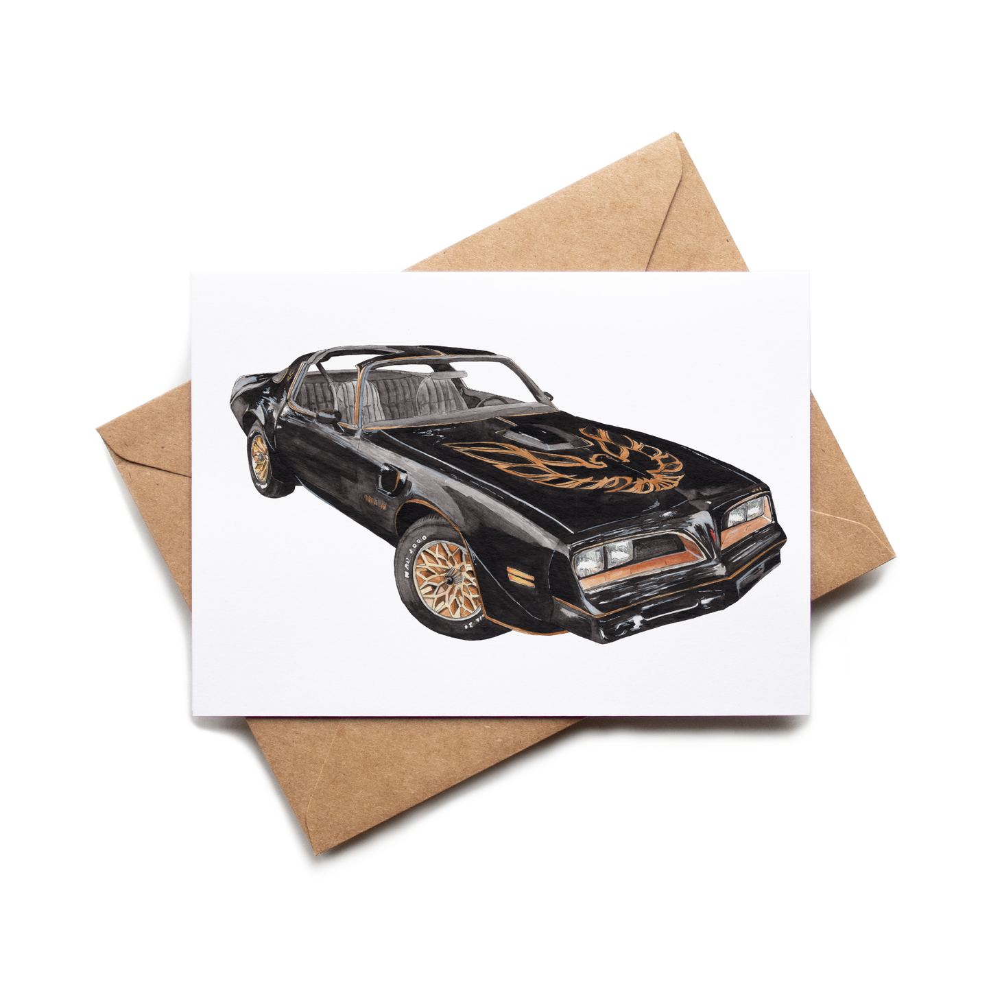 "Fire Chicken" Greeting Card