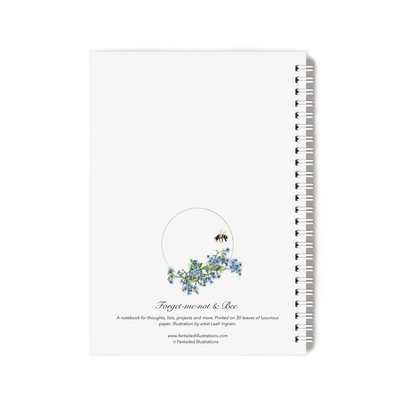 "Forget-me-not & Bee" Notebook