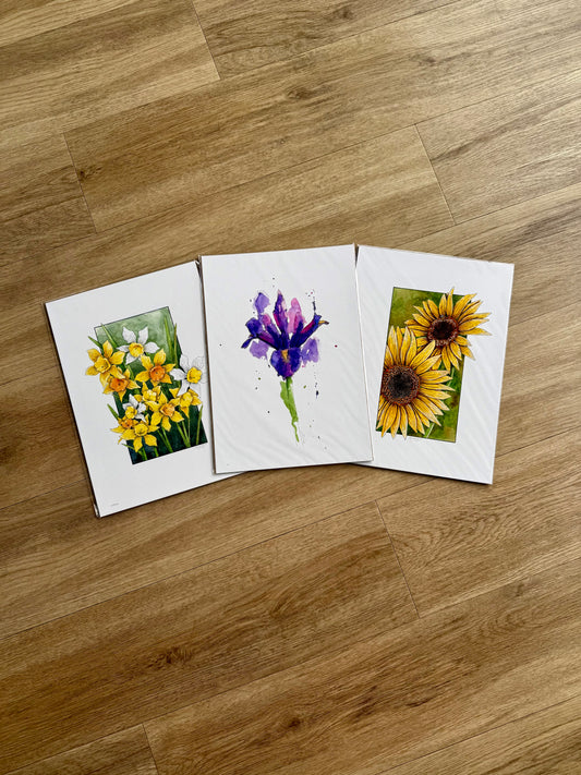Yellow 3 Pack Prints A4