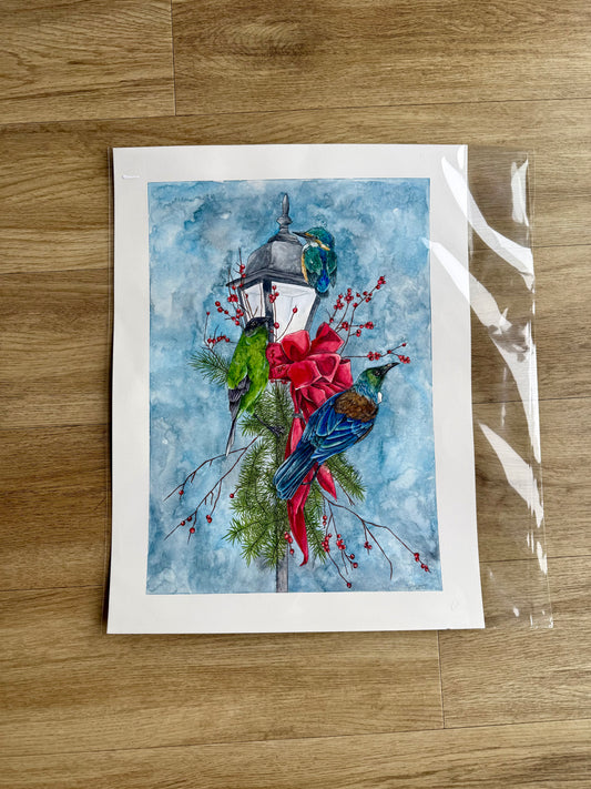 Kiwi Christmas Original A3
