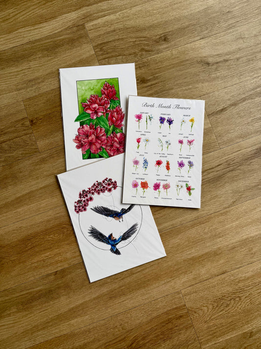 Pink 3 Pack Prints A4
