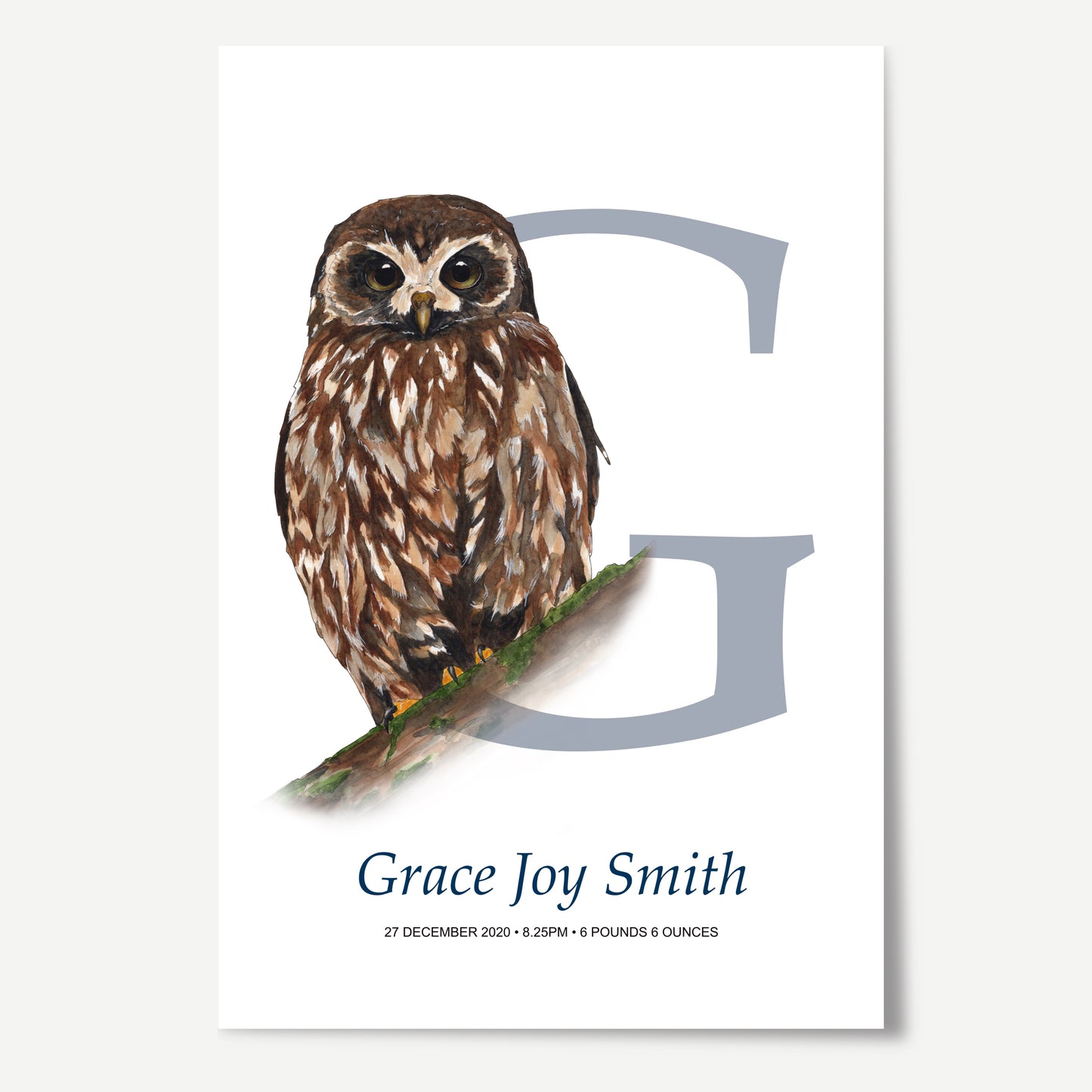 G Letter Custom Print