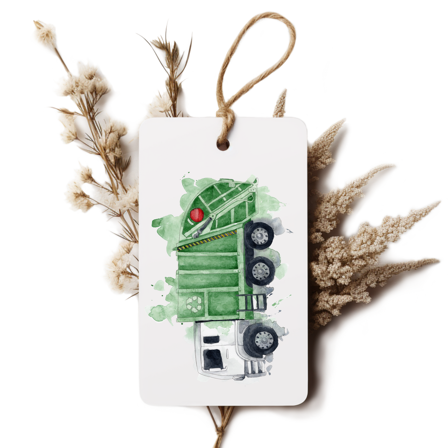 "Garbage Truck" Gift Tag
