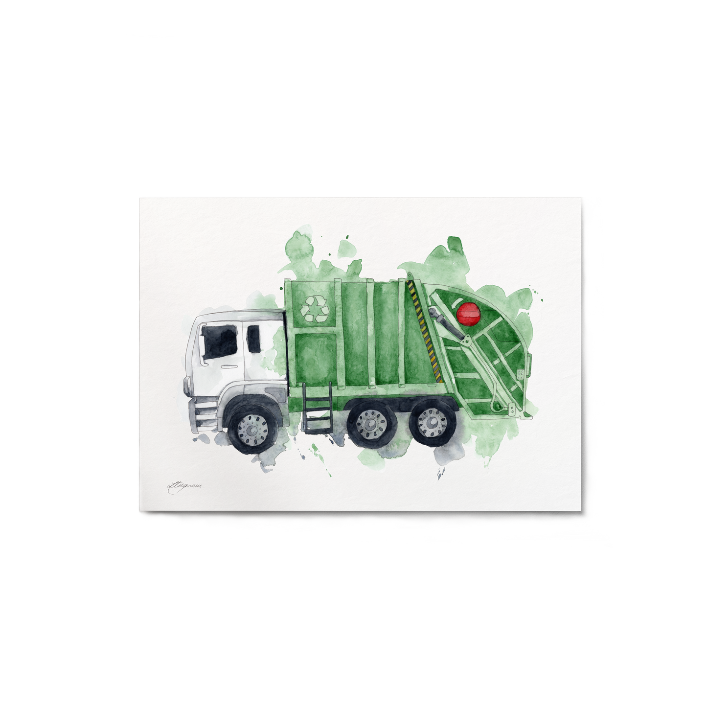 "Garbage Truck" Print
