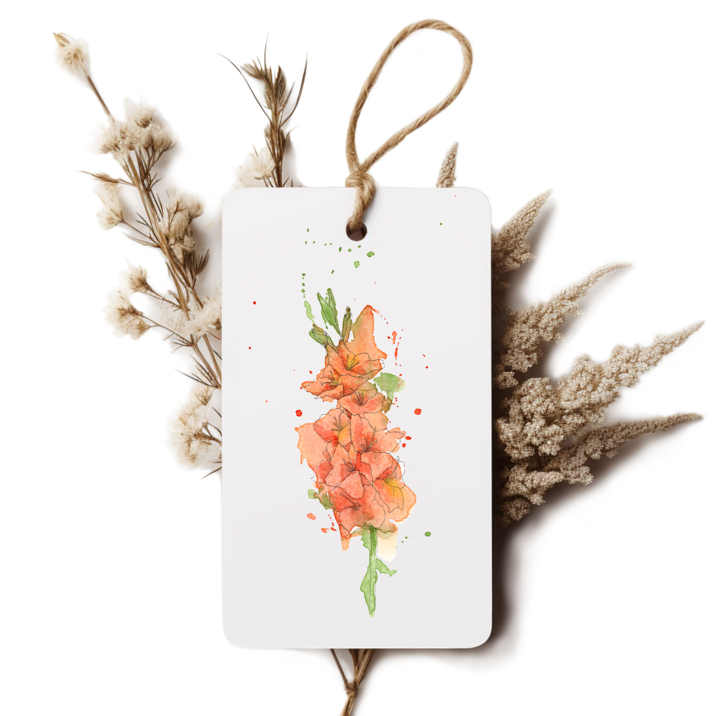 "Gladiolus" Gift Tag