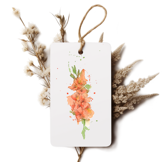 "Gladiolus" Gift Tag