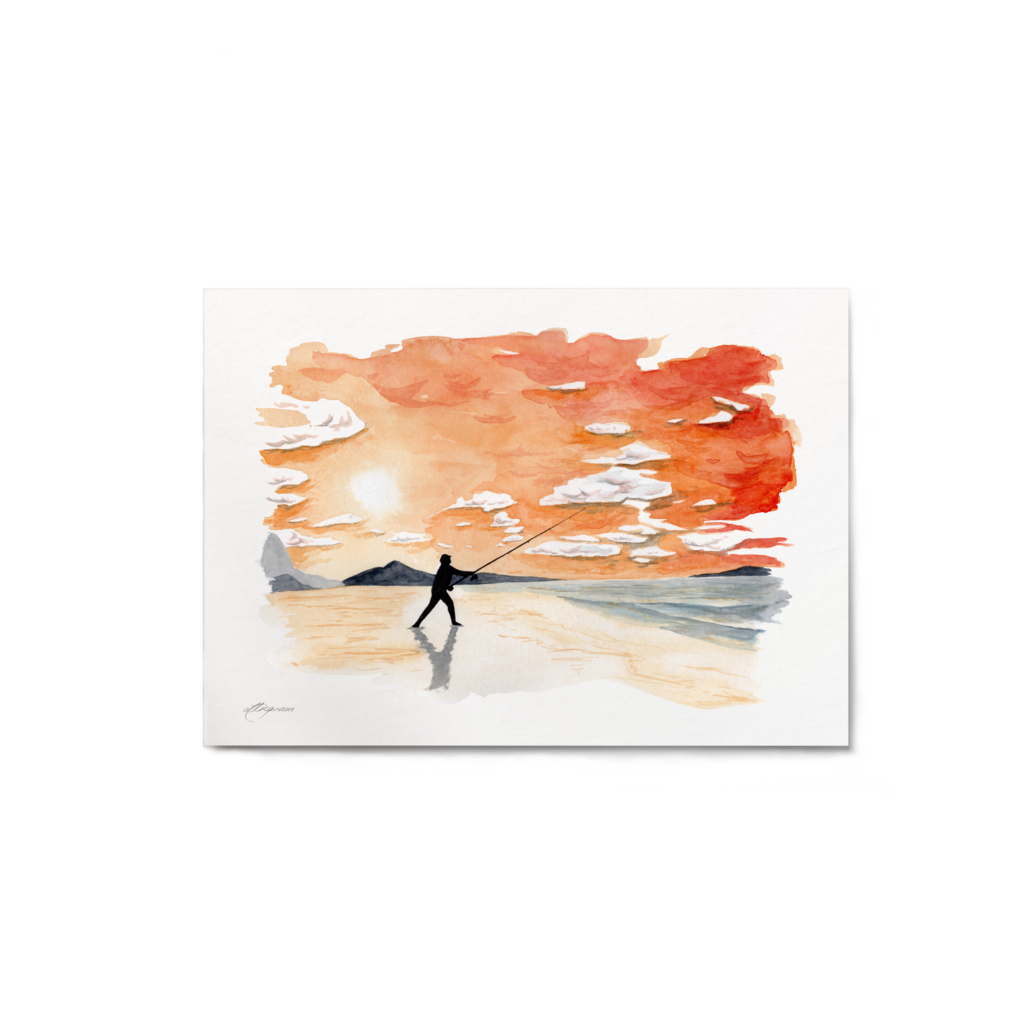 "Gone Fishing" Print