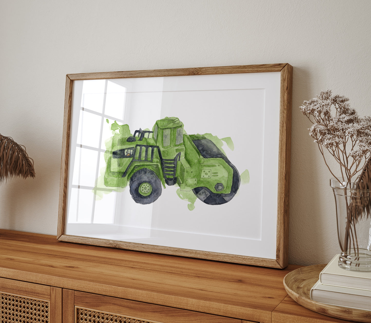 Green Steamroller Print