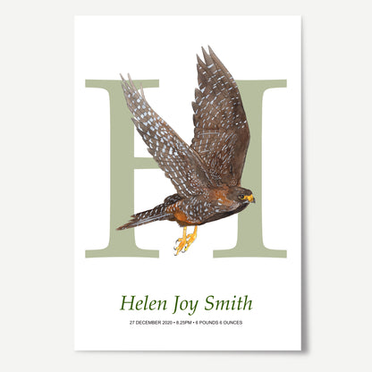 H Letter Custom Print