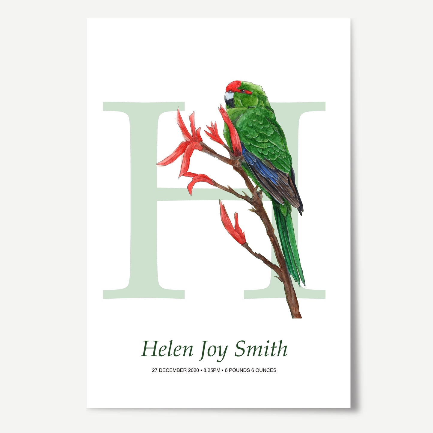 H Letter Custom Print