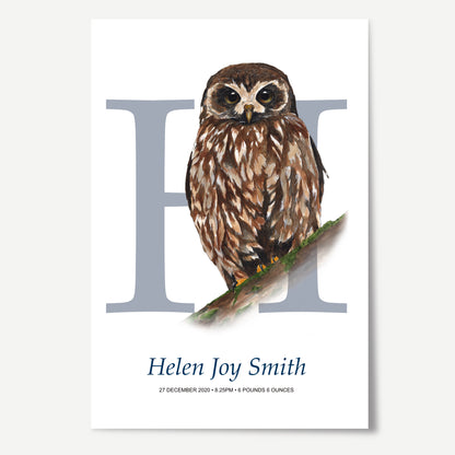 H Letter Custom Print