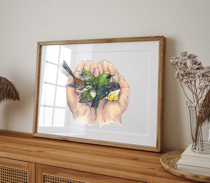 Handful of Aotearoa Print