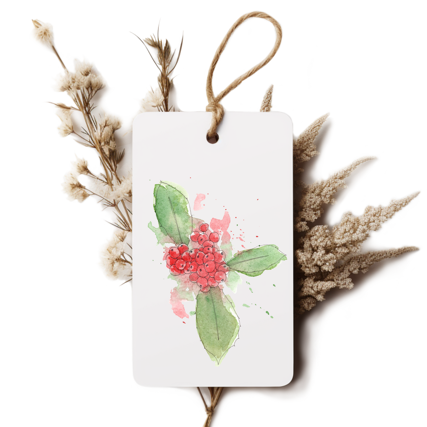 "Holly" Gift Tag