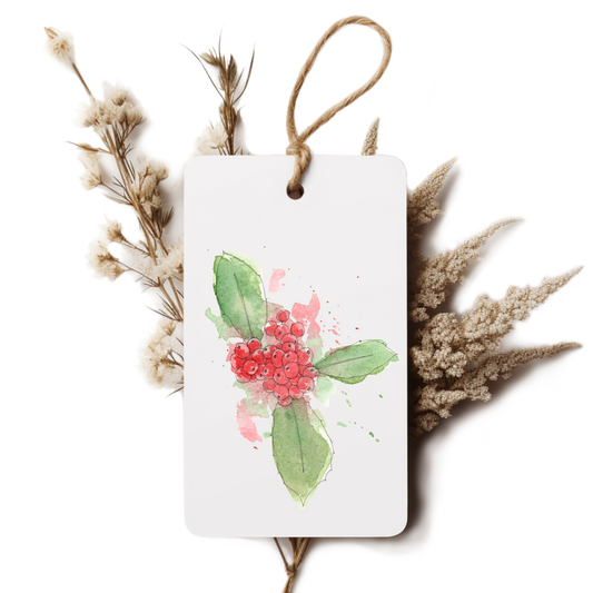 "Holly" Gift Tag