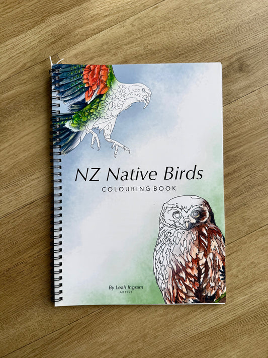 Native Birds Colouring Book A4