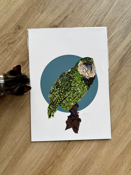 Kakapo Print A3