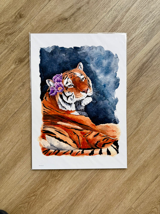 Tiger Lily Print A3