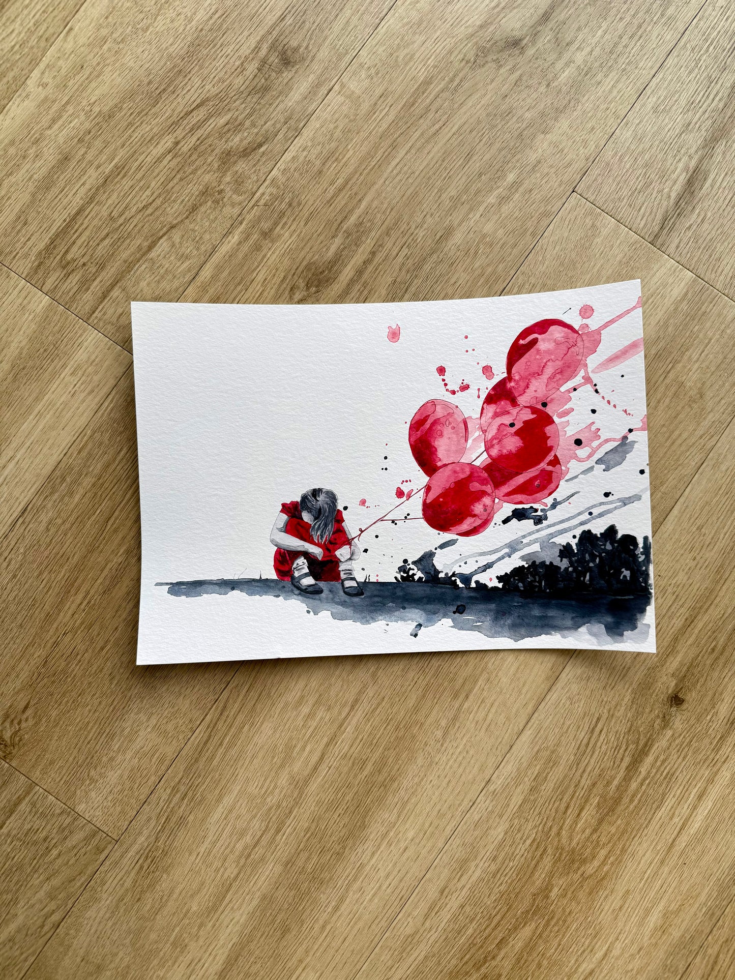 Learning to let go Original A4