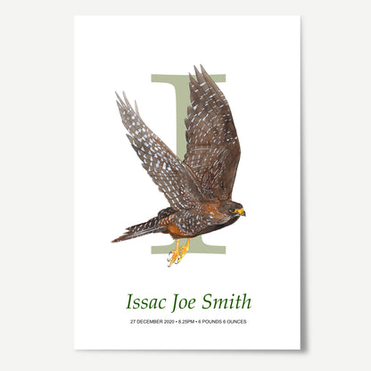 I Letter Custom Print