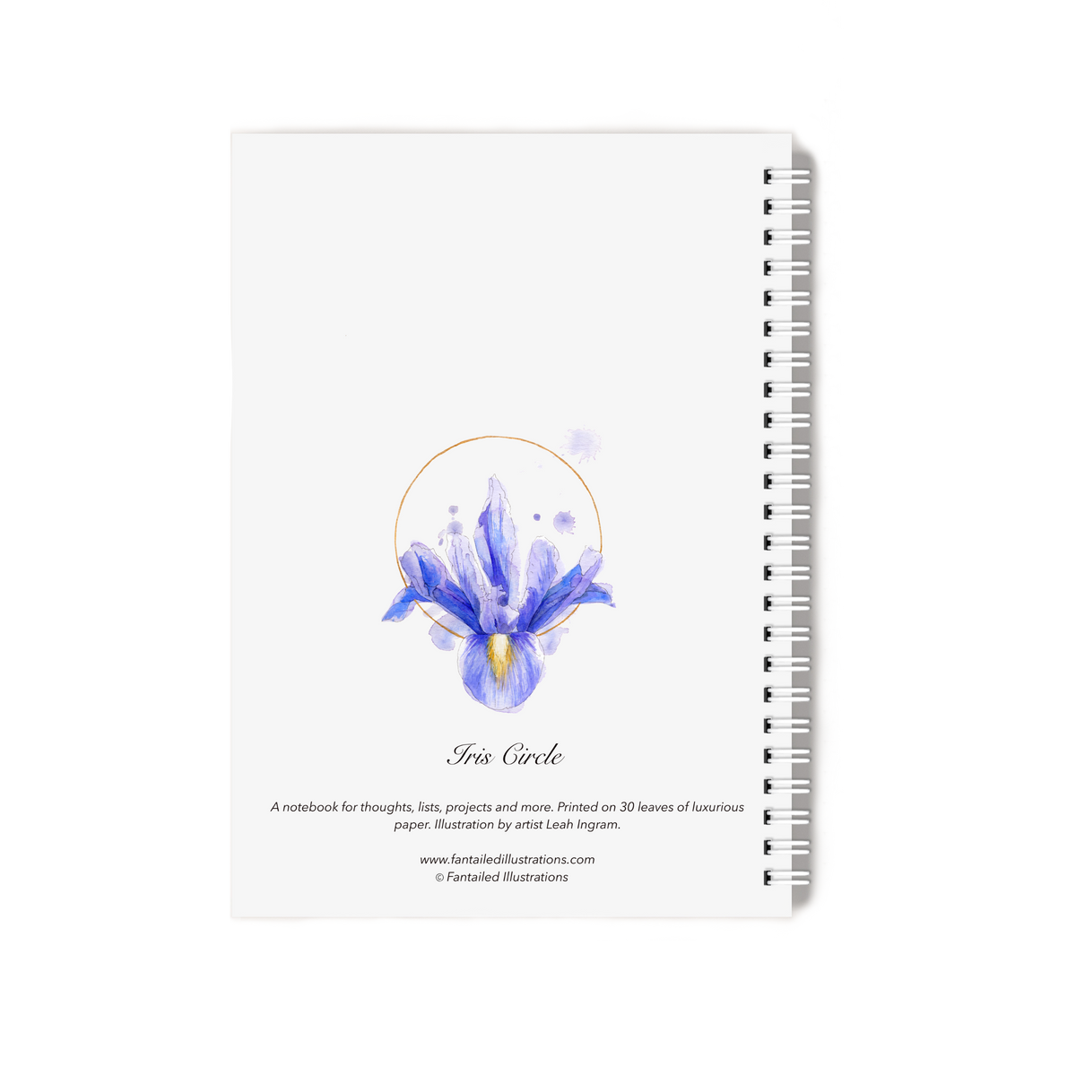 "Iris Circle" Notebook