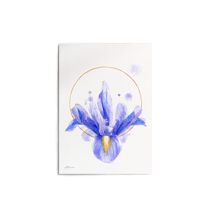 "Iris Circle" Print