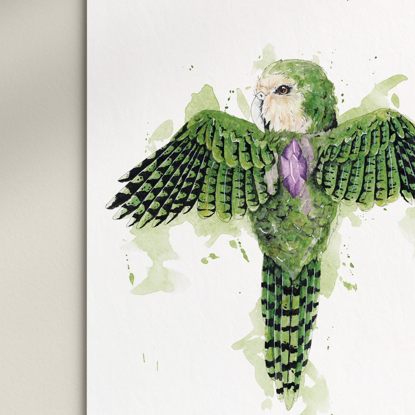 "Kakapo Amythest" Print