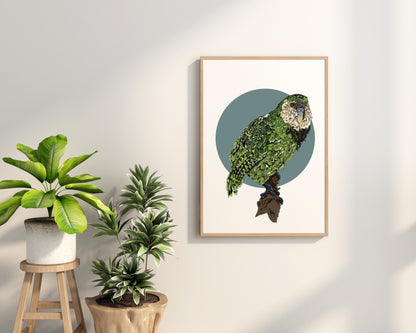 Kākāpō Print