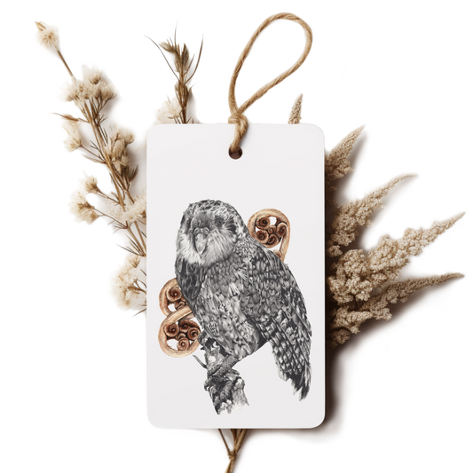"Kākāpō & Fern" Gift Tag